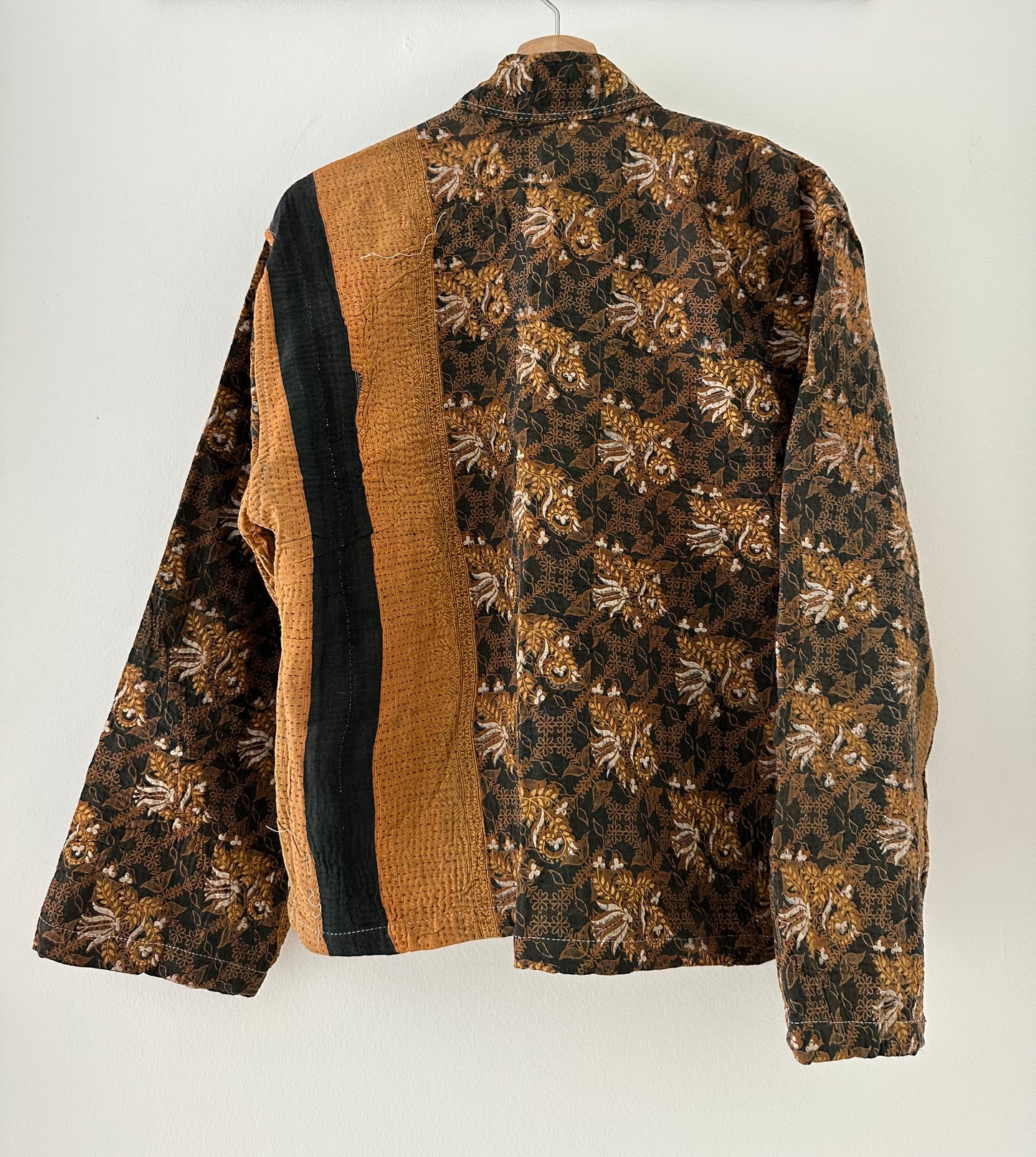Kantha quiltet vendbar jakke
