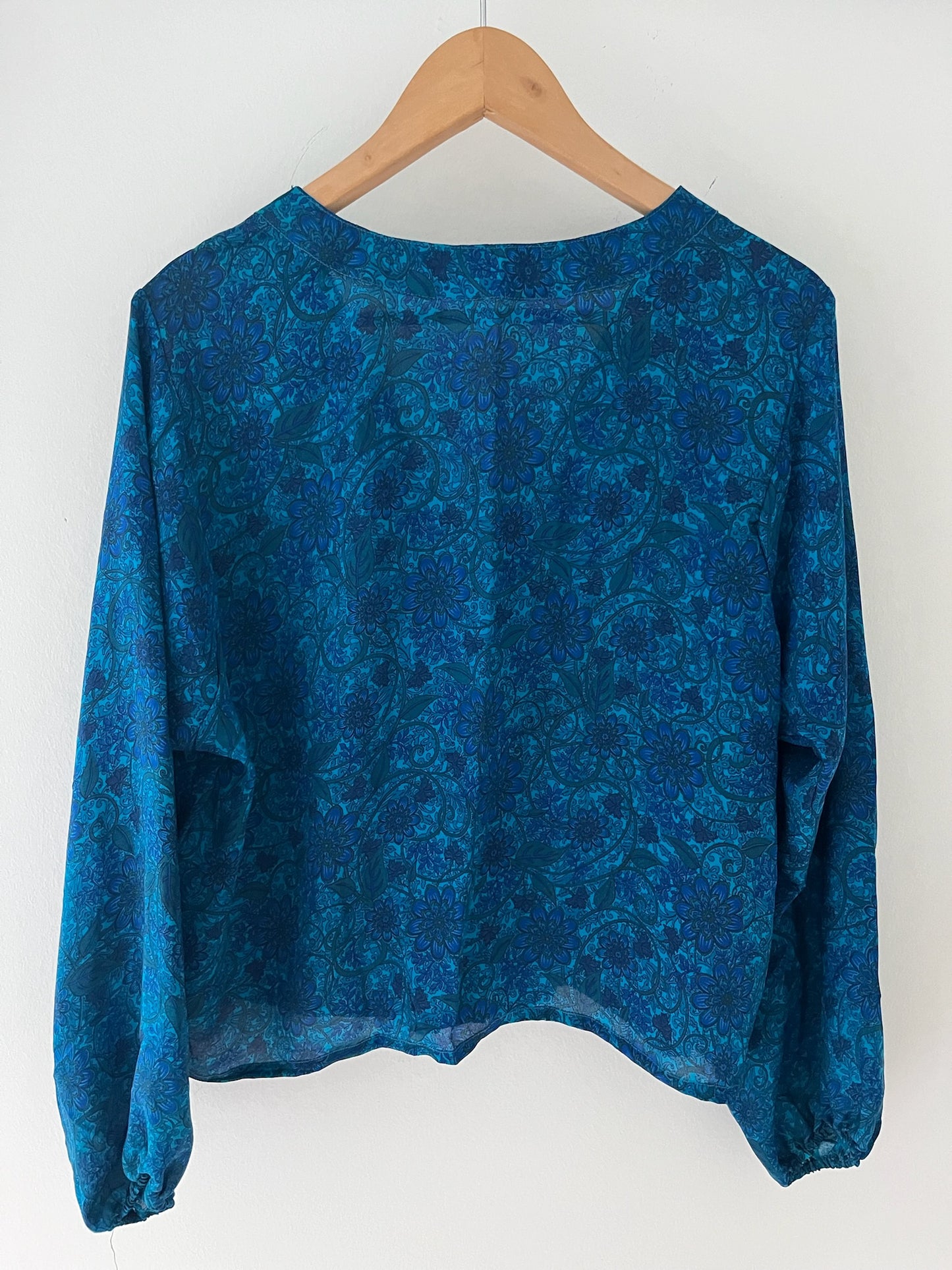 Long Sleeved 100% Silk Shirt