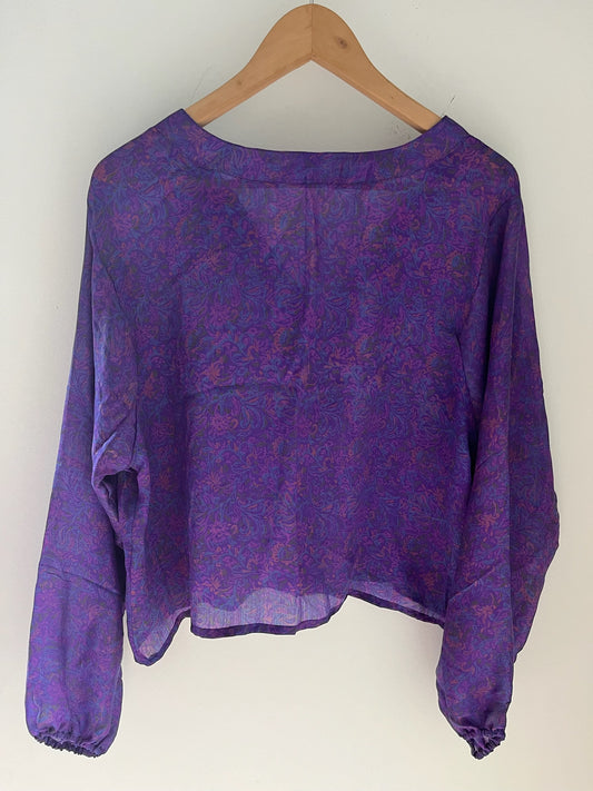 Long Sleeved 100% Silk Shirt