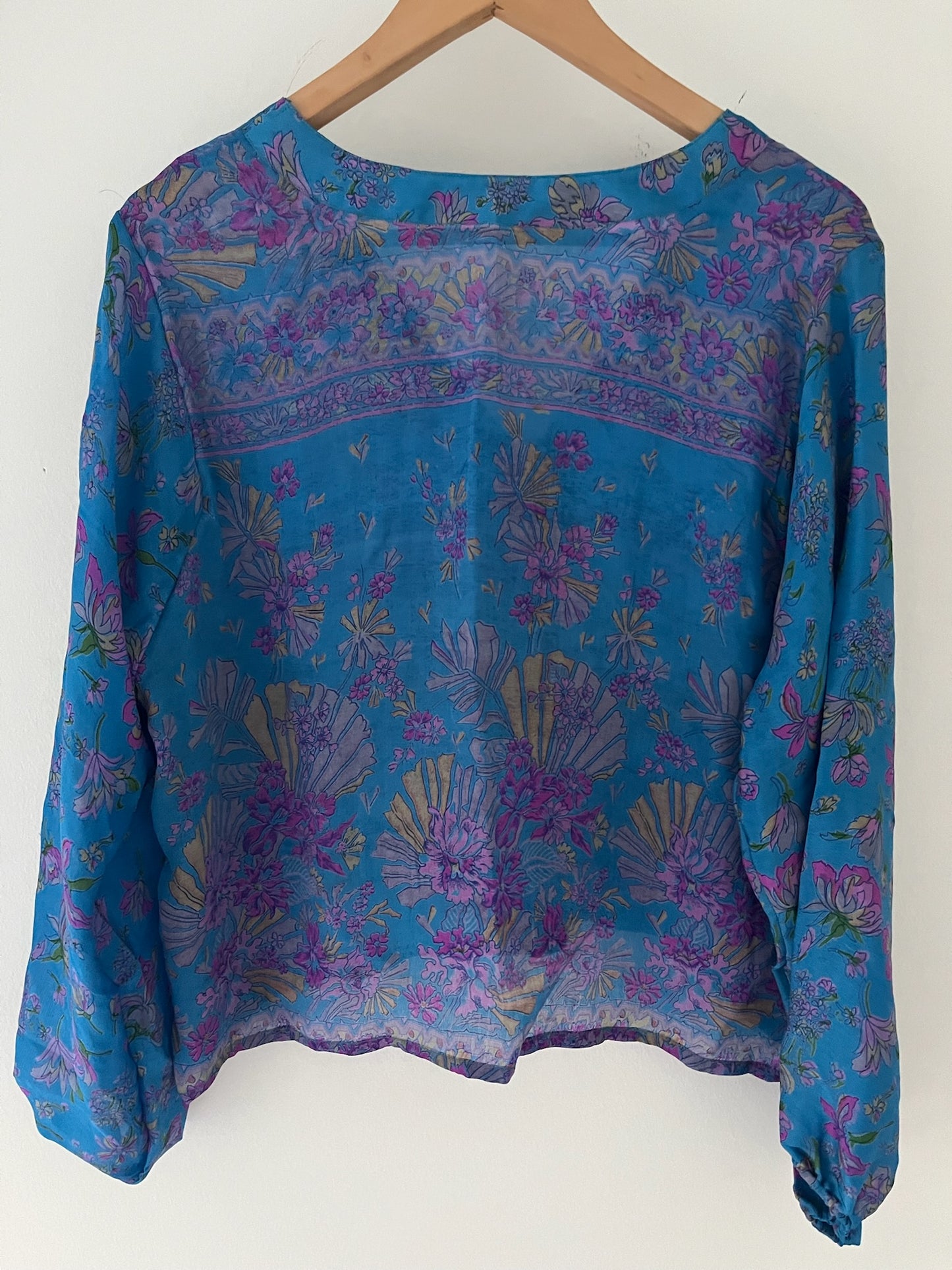 Long Sleeved 100% Silk Shirt