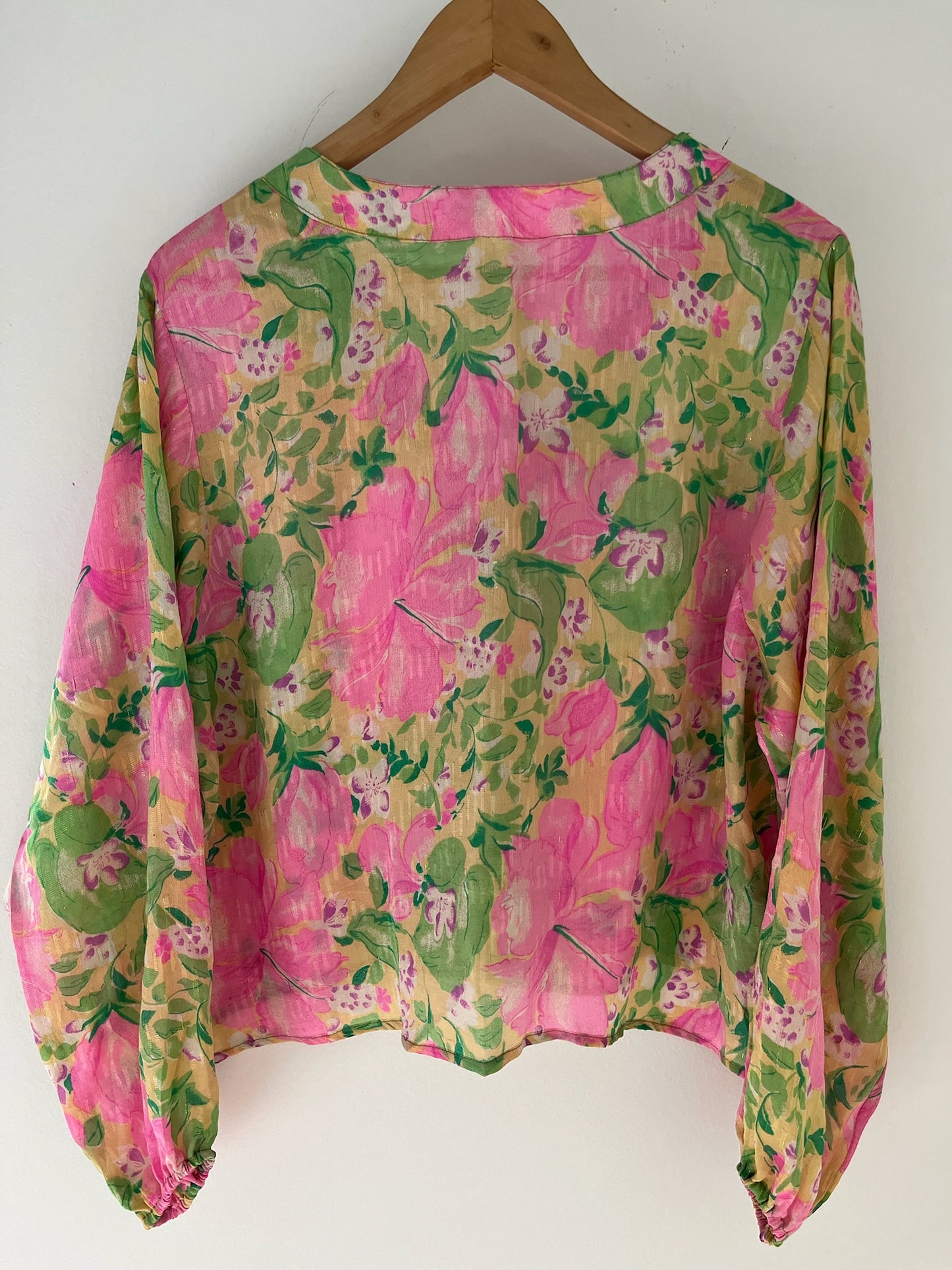 Long Sleeved 100% Silk Shirt