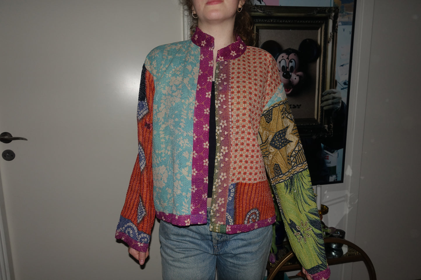 Kantha Quilted Reversible Jacket