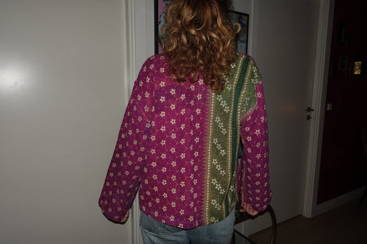 Kantha Quilted Reversible Jacket