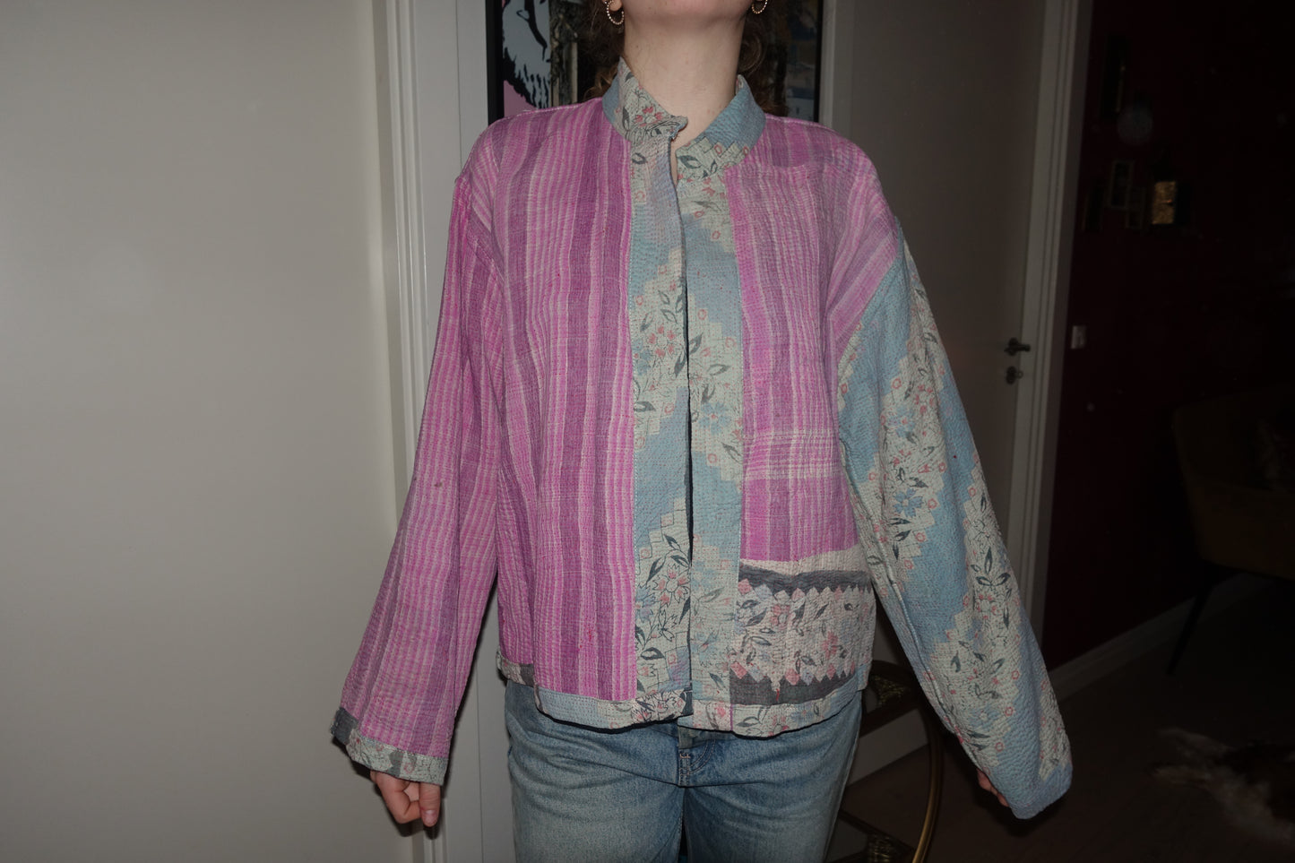 Kantha Quilted Reversible Jacket