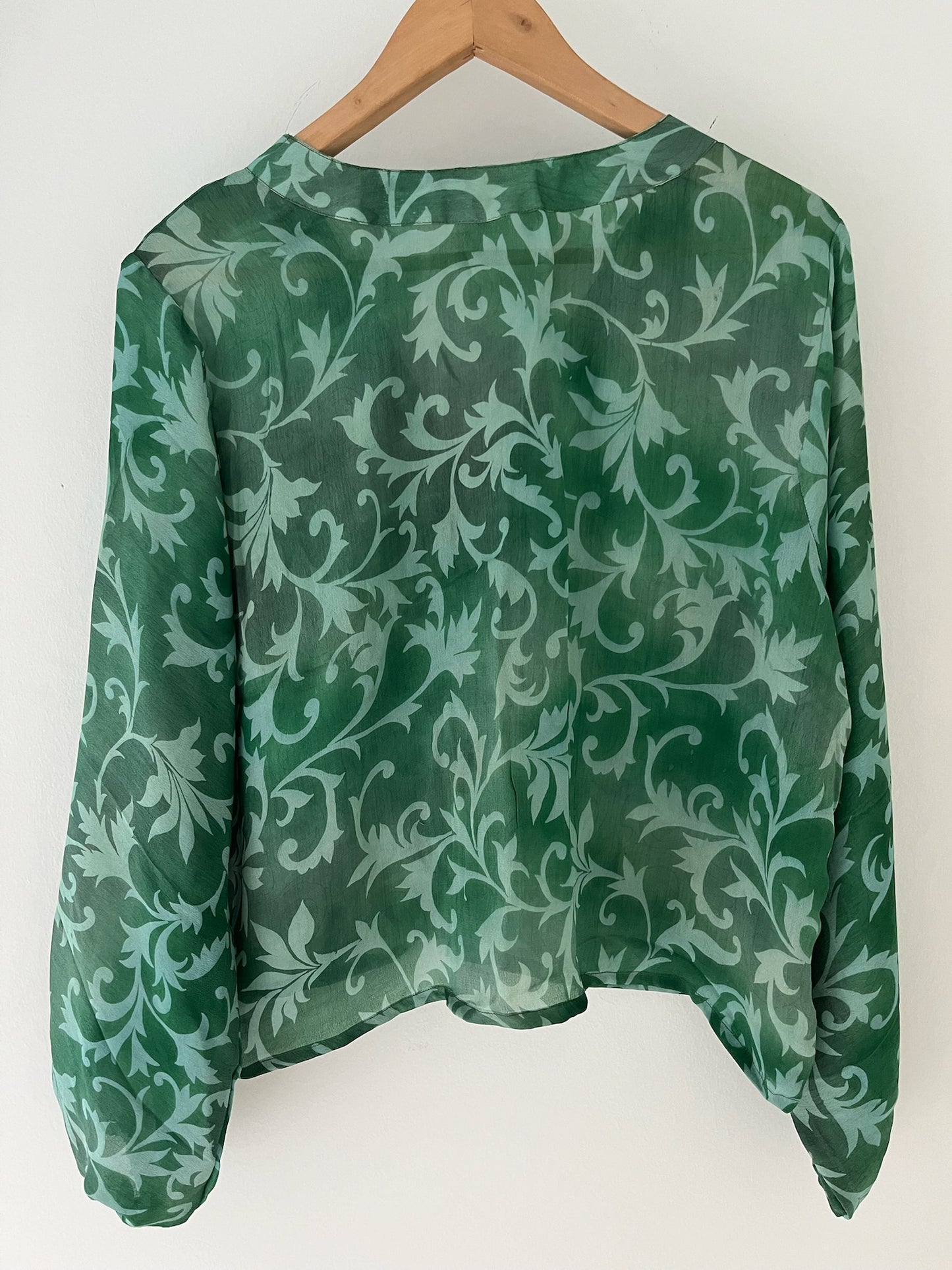 Long Sleeved 100% Silk Shirt