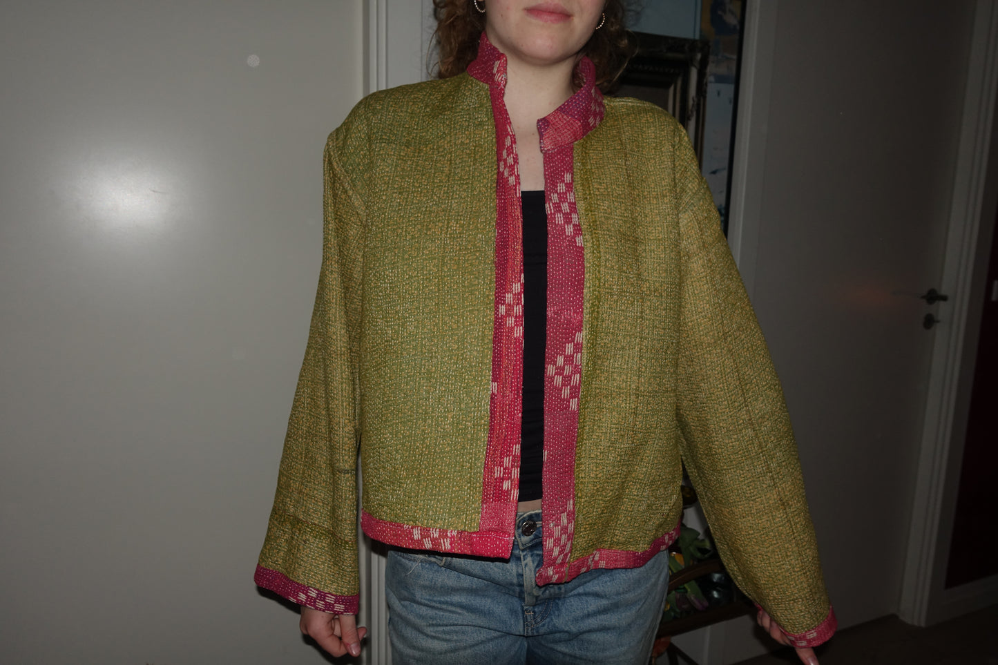 Kantha Quilted Reversible Jacket