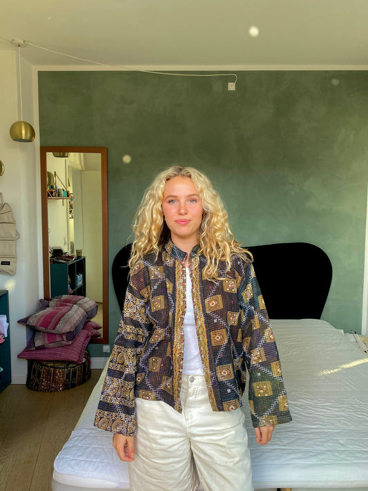 Kantha Quilted Reversible Jacket