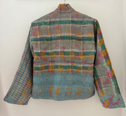Kantha Quilted Reversible Jacket